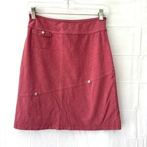 NWOT Merrill Nantucket Red Cotton Blend Stretch Mini Skirt SZ XS